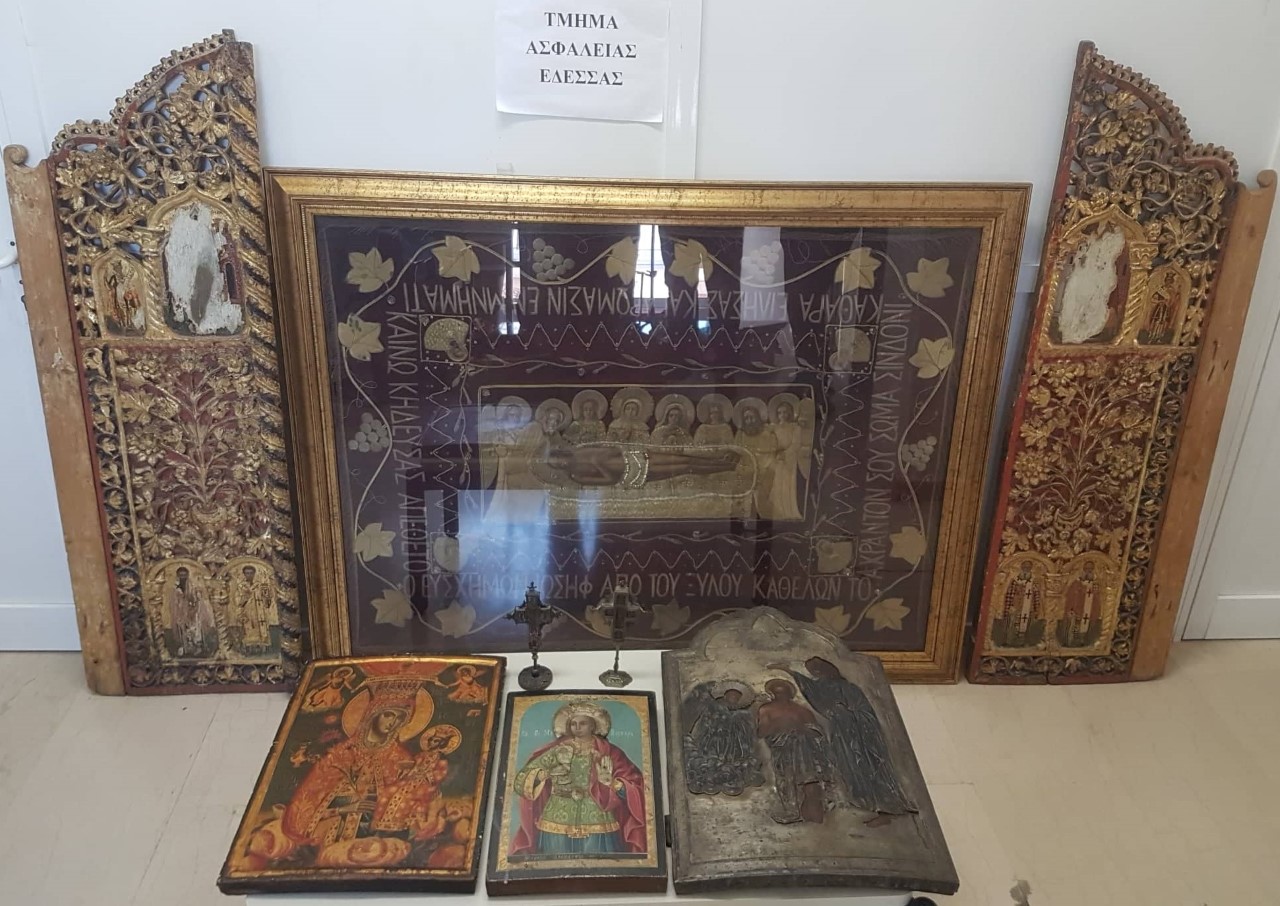 Έδεσσα: Έκρυβε στο σπίτι του εκκλησιαστικές εικόνες βυζαντινής και μεταβυζαντινής περιόδου