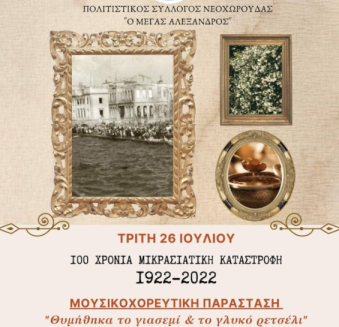 Εκδηλώσεις Μνήμης Δήμου Ωραιοκάστρου – 100 Χρόνια Προσφυγικής Συνεισφοράς