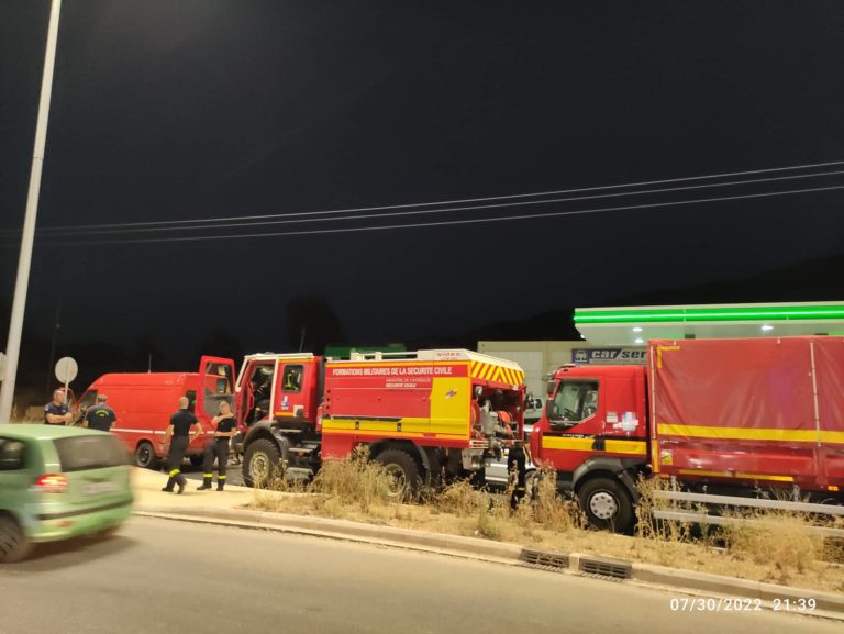 Ηγουμενίτσα: Ήρθαν οι 25 Γάλλοι πυροσβέστες με 8 οχήματα (video)