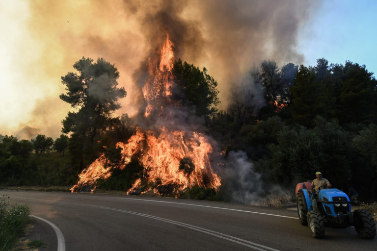 Συνεχίζεται η μάχη με τις φλόγες στα Κρέστενα Ηλείας – Αυτοψία του Τ. Θεοδωρικάκου (video)