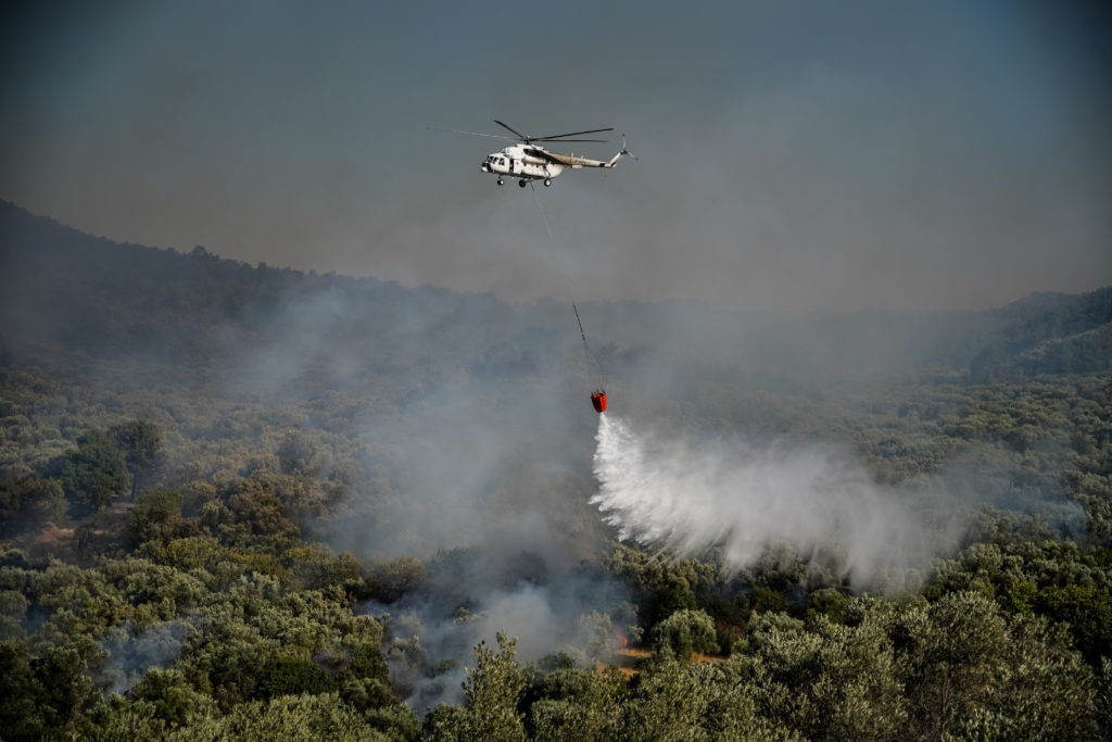 Πύρινα μέτωπα: Σε ύφεση η φωτιά στη Λέσβο – Συγκρατημένη αισιοδοξία για το Πάρκο της Δαδιάς