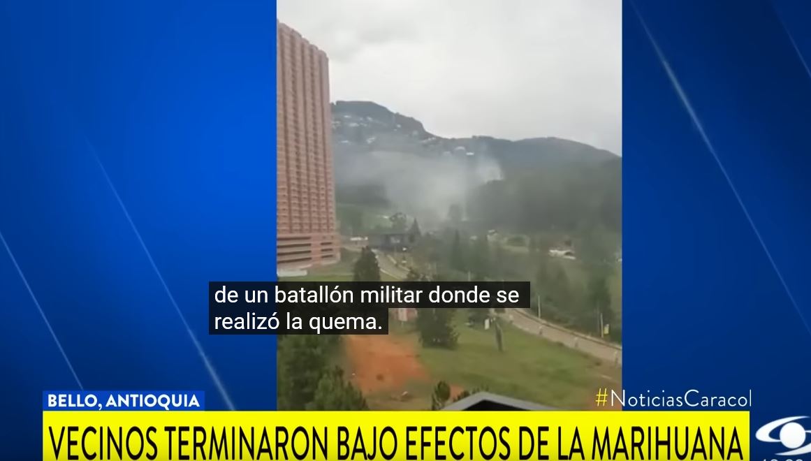Κολομβία: Η αστυνομία έκαψε 1,5 τόνο μαριχουάνα και ο καπνός «έπνιξε» όλη την πόλη (video)