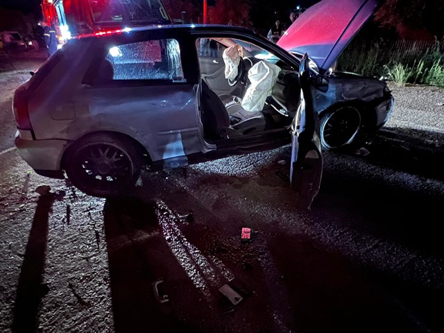 Τροχαίο με δύο τραυματίες στο Χελιδόνι
