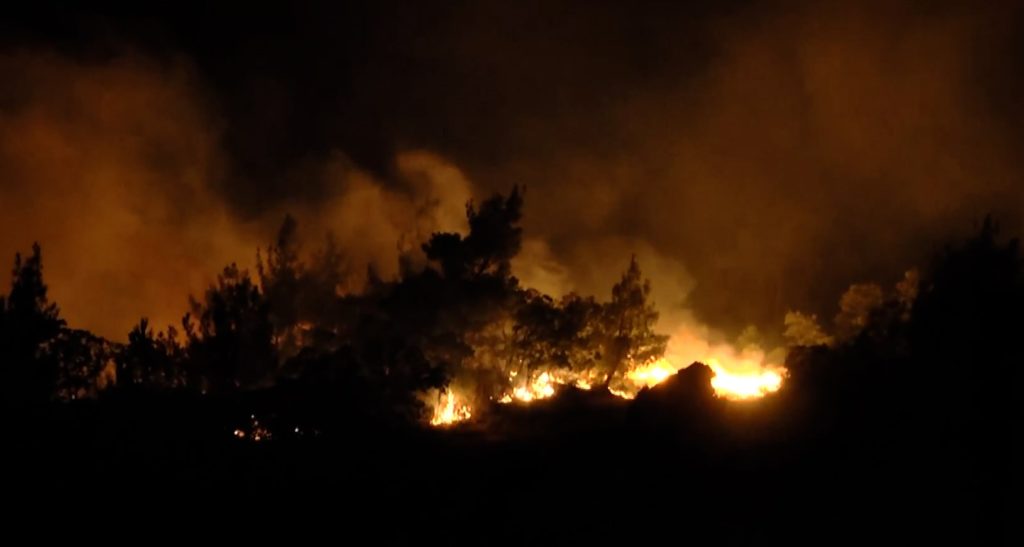 Καλύτερη εικόνα από τα μέτωπα της φωτιάς – Μάχη με τις αναζωπυρώσεις στον Έβρο (video)
