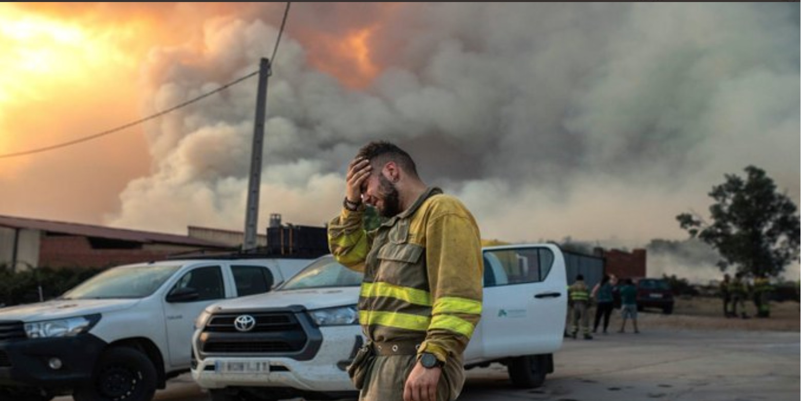 Εφιαλτικές εικόνες στην Ευρώπη – Φωτιές και καύσωνας με θύματα – Οι φλόγες έζωσαν ακόμη και τρένο