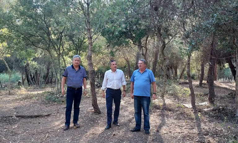 Στο δάσος Καϊάφα ο Γραμματέας Δασών Κ. Αραβώσης