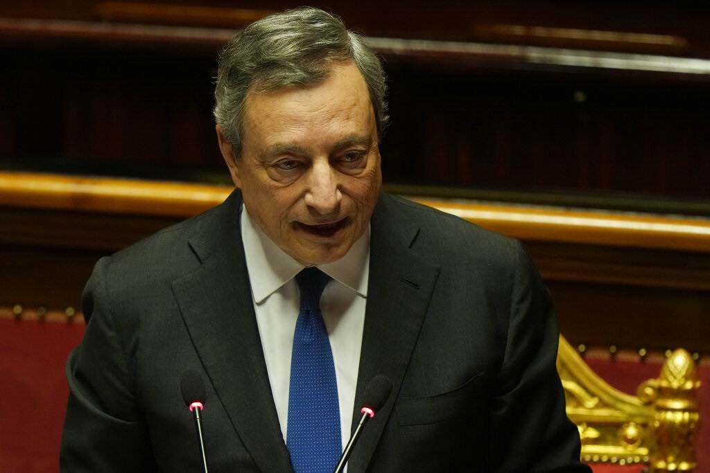 Ιταλία: Σε φορτισμένο κλίμα η ομιλία του Μ. Ντράγκι στη Γερουσία