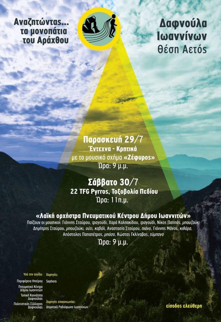 «Αναζητώντας… τα μονοπάτια του Αράχθου» στην Δαφνούλα Ιωαννίνων