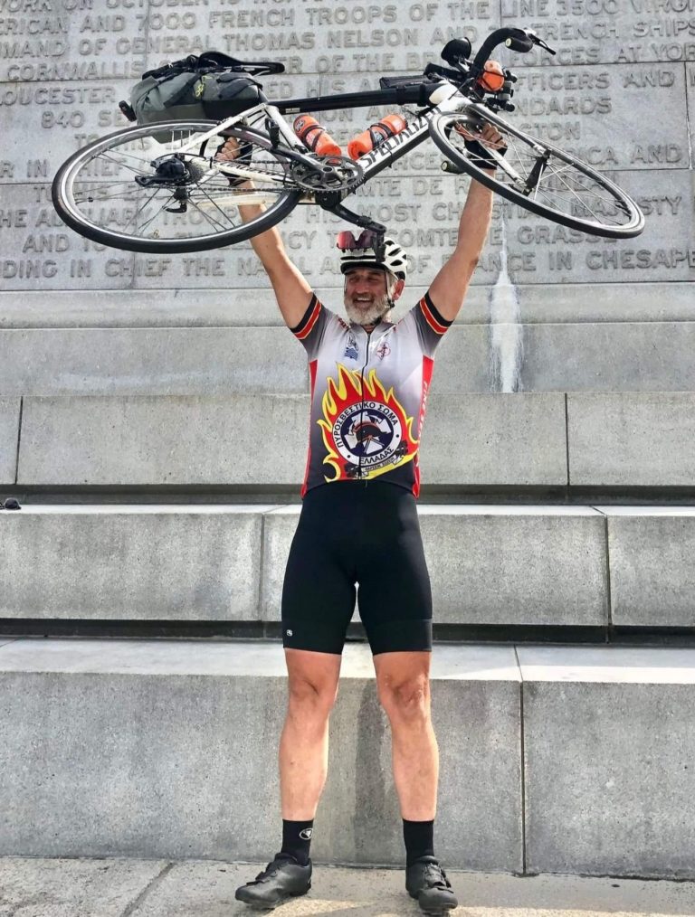 Έκανε 6.920 χλμ με ποδήλατο στο Trans Am Bike Race των ΗΠΑ ο βολιώτης Β. Καραγεώργος