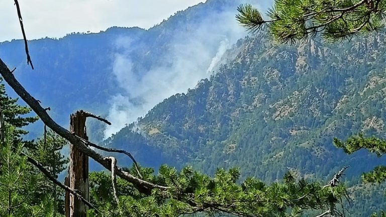 Κοζάνη: Συνεχίζει να καίει η φωτιά στη Βάλια Κάλντα