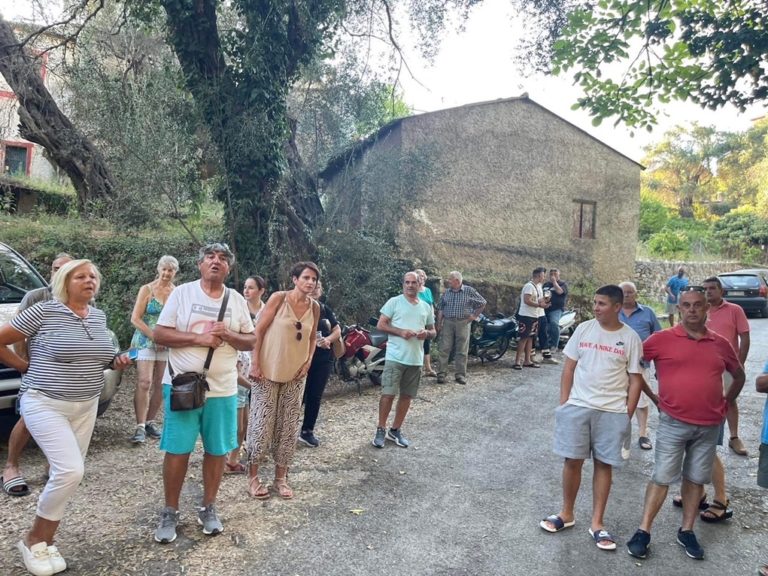 Κέρκυρα: Διαμαρτυρία των κατοίκων στα Παχάτικα