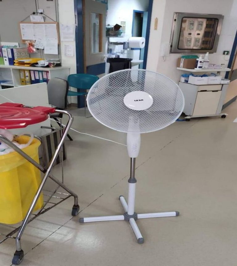 Β. Κινούς: Χωρίς κλιματισμό η ΜΕΘ στο Νοσοκομείο Ρόδου, λειτουργεί με ανεμιστήρες