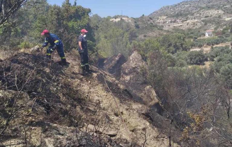 Ρόδος: Έσβησε γρήγορα η φωτιά στ’ Αφάντου