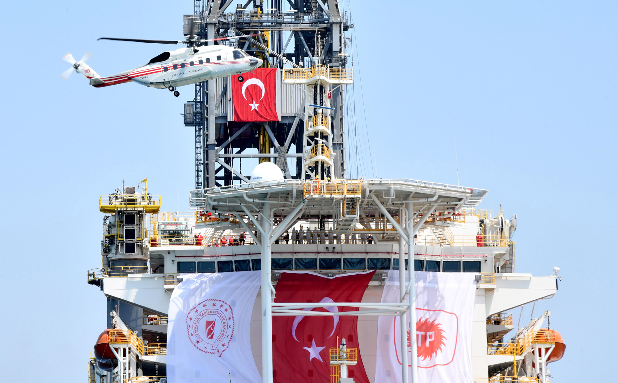 Έξοδος του τουρκικού γεωτρύπανου στην Ανατολική Μεσόγειο – Τι είπε στην τελετή ο Ερντογάν