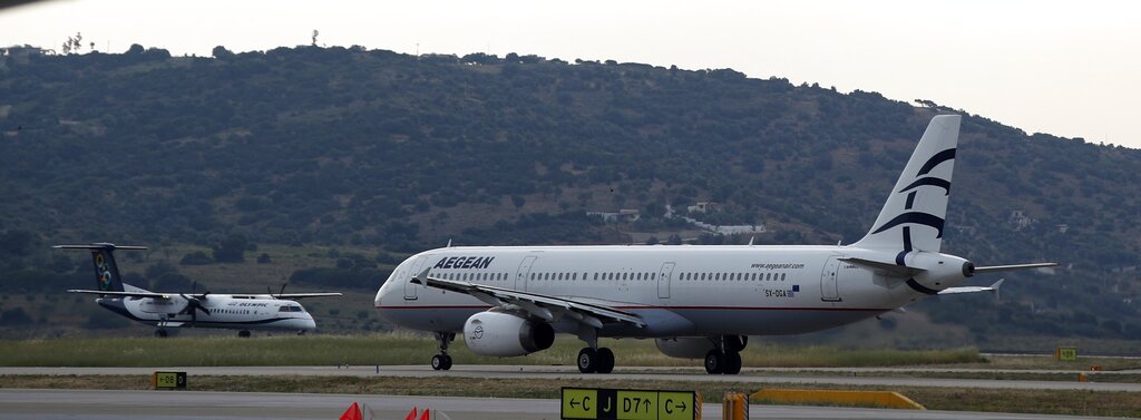 Virus Outbreak Greece Airlines