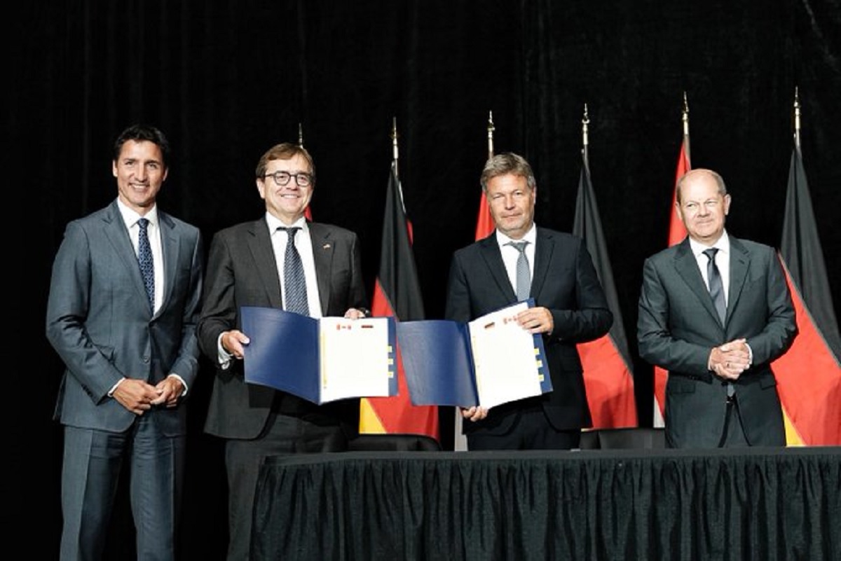 Καναδάς και Γερμανία υπέγραψαν συμφωνία συνεργασίας για «πράσινο» υδρογόνο