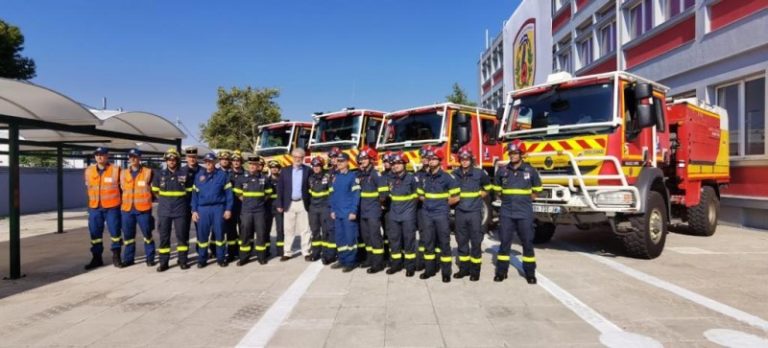 Στην Ελλάδα Γάλλοι πυροσβέστες – Χρ. Στυλιανίδης: Η παρουσία σας αποδεικνύει ότι η ευρωπαϊκή αλληλεγγύη λειτουργεί στην πράξη