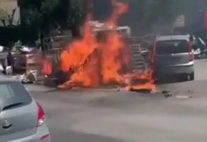 Ζάκυνθος: Κι άλλη φωτιά σε σκουπίδια – Στον κεντρικό δρόμο του Λαγανά
