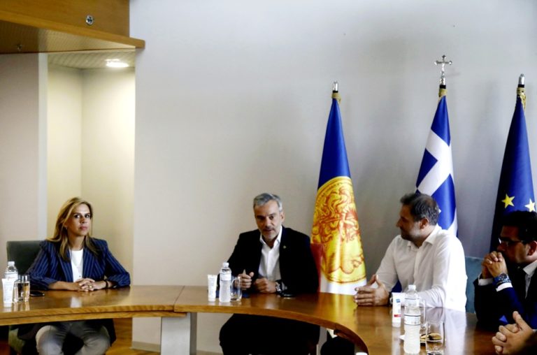 Συνάντηση του Δημάρχου Θεσσαλονίκης Κωνσταντίνου Ζέρβα με την Υφυπουργό Υγείας Ζωή Ράπτη