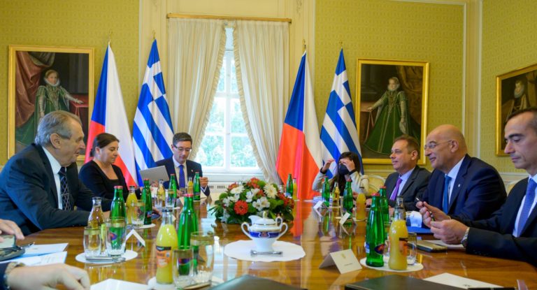 Συνάντηση Ν. Δένδια με τον Πρόεδρο της Τσεχίας