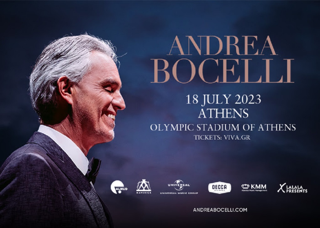 Ο Andrea Bocelli, Live in Concert στις 18 Ιουλίου 2023 στο Ολυμπιακό Στάδιο της Αθήνας