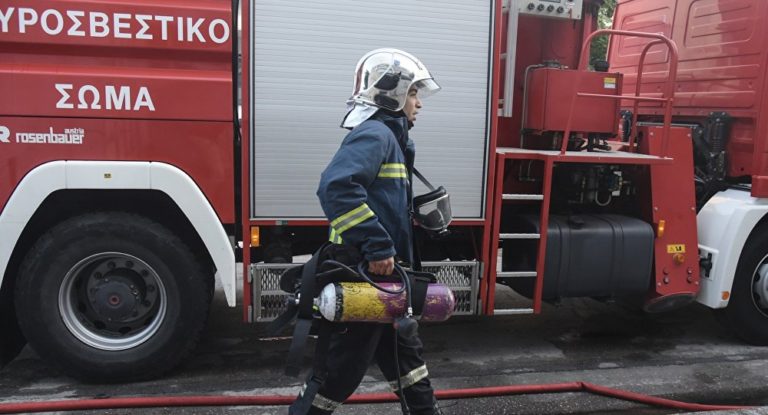 Χαλκιδική: Πυρκαγιά σε όχημα των μεταλλείων στην Ολυμπιάδα