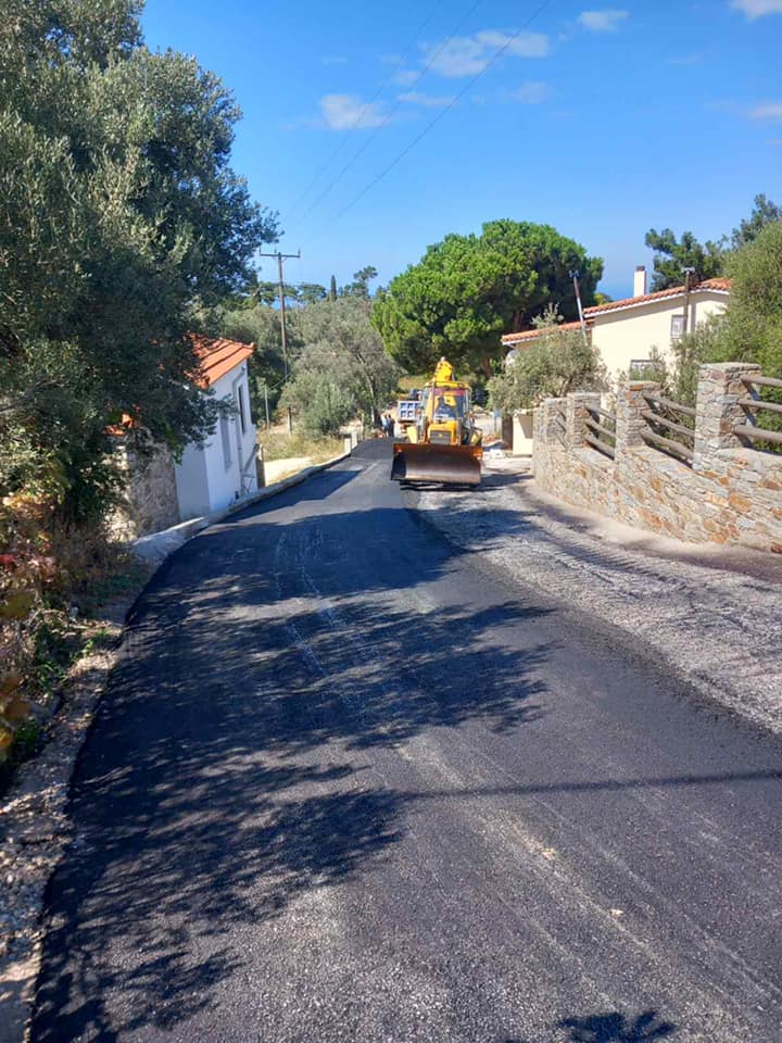 Ασφαλτοστρώσεις στην Δ.Ε. Ραχών Ικαρίας