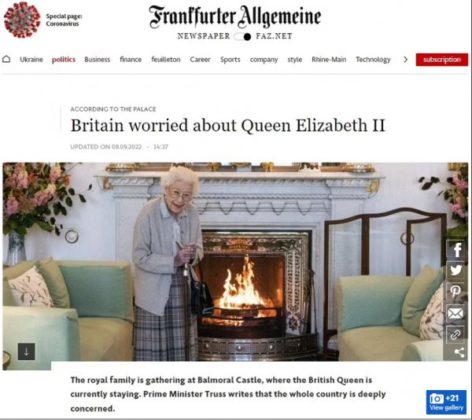 Διεθνή ΜΜΕ για βασίλισσα Ελισάβετ: «Συναγερμός – Η Βρετανία ανησυχεί…» ― Τα πρωτοσέλιδα