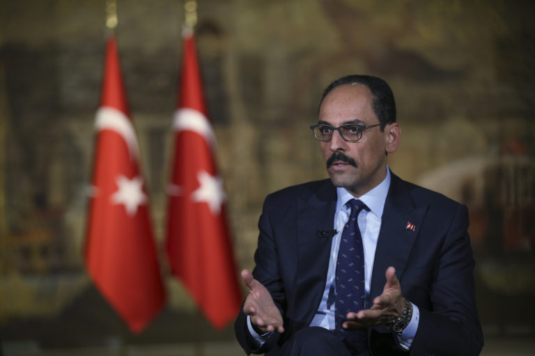 I. Καλίν: Η Τουρκία δεν θα αποδεχθεί όρους και προϋποθέσεις από τις ΗΠΑ