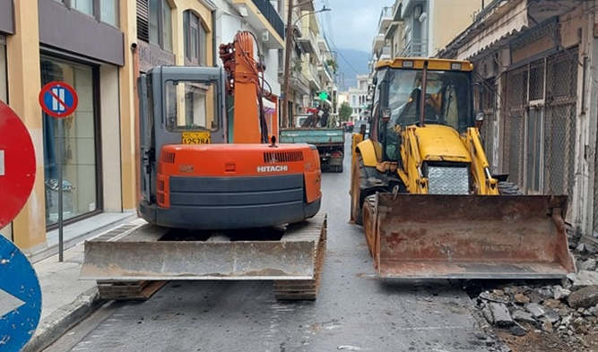 Καλαμάτα: Σε διαδικασία έκπτωσης ο ανάδοχος του έργου ανάπλασης της οδού Αναγνωσταρά