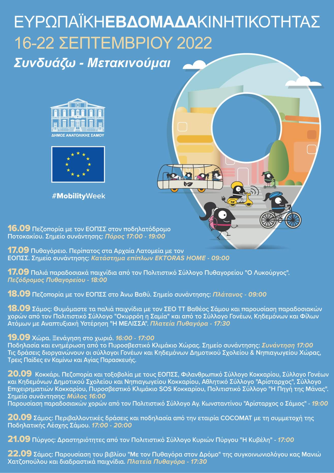 Σάμος: Μεγάλη η συμμετοχή στην εβδομάδα ευρωπαϊκής κινητικότητας