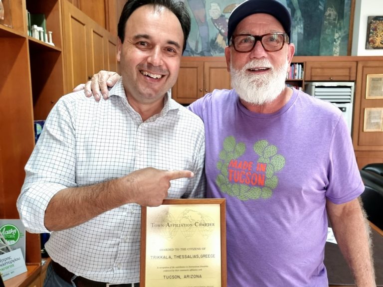Από τη μακρινή και αδελφοποιημένη Τιουσόν, στον Δήμαρχο Τρικκαίων