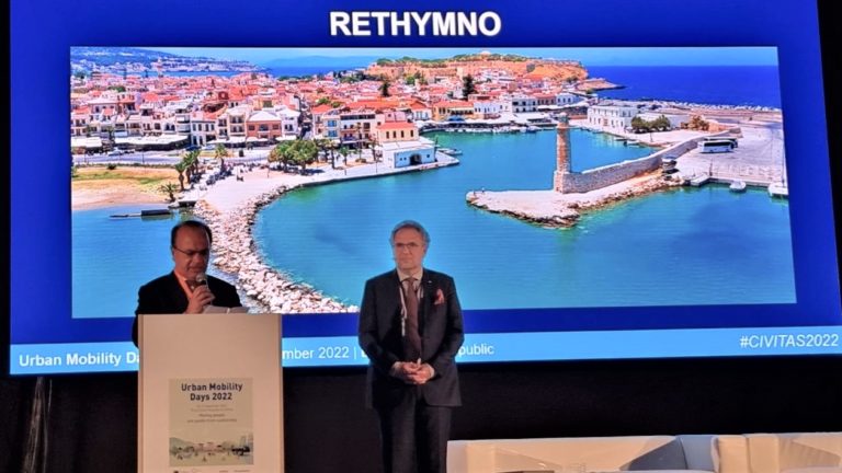 Το πρώτο βραβείο σχεδίου βιώσιμης κινητικότητας στις μεταφορές κατέκτησε ο Δήμος Ρεθύμνης