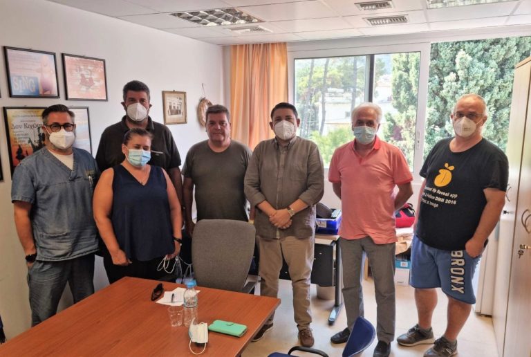 Συνάντηση Γ.Μπουρνού με το Σωματείο Εργαζομένων του Νοσοκομείου Μυτιλήνης
