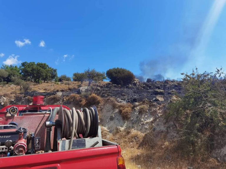 Λέσβος: Έσβησε η φωτιά στην Καλλονή – Κάηκαν 10 στρέμματα χαμηλής βλάστησης