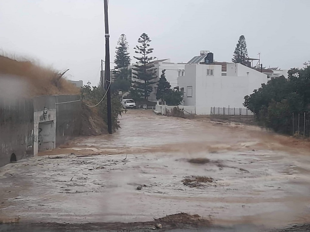 Ηράκλειο: Σε κατάσταση έκτακτης ανάγκης και ο δήμος Χερσονήσου μετά την καταστροφική κακοκαιρία