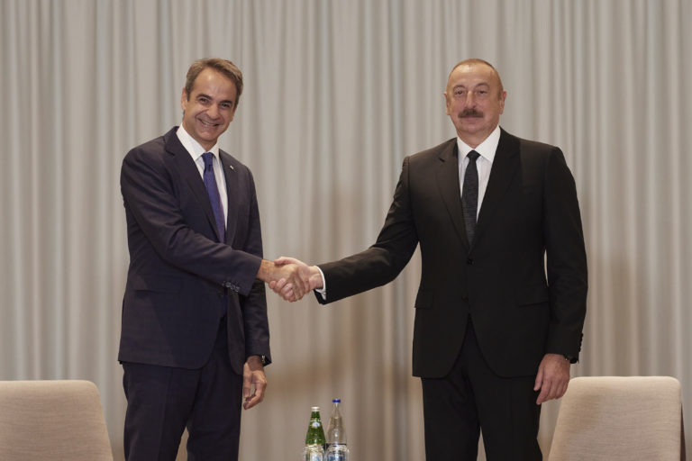 Κ. Μητσοτάκης στον Πρόεδρο του Αζερμπαϊτζάν: Κομβικός ο ρόλος της Ελλάδας στην ενεργειακή ασφάλεια