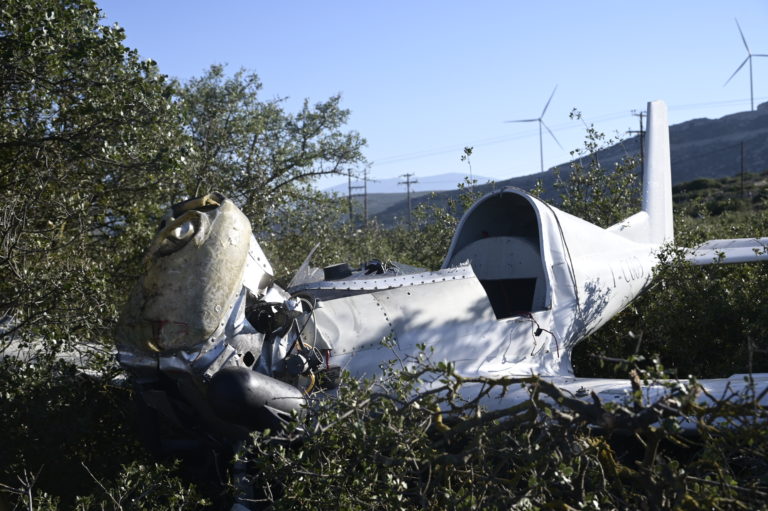 Νεκρός ο χειριστής του μονοκινητήριου αεροσκάφους που έπεσε στο ύψος του 90ου χιλιομέτρου Αθηνών–Λαμίας