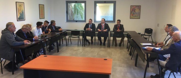Ο Γ. Στύλιος με αγρότες στην Ολυμπία για την σταφίδα