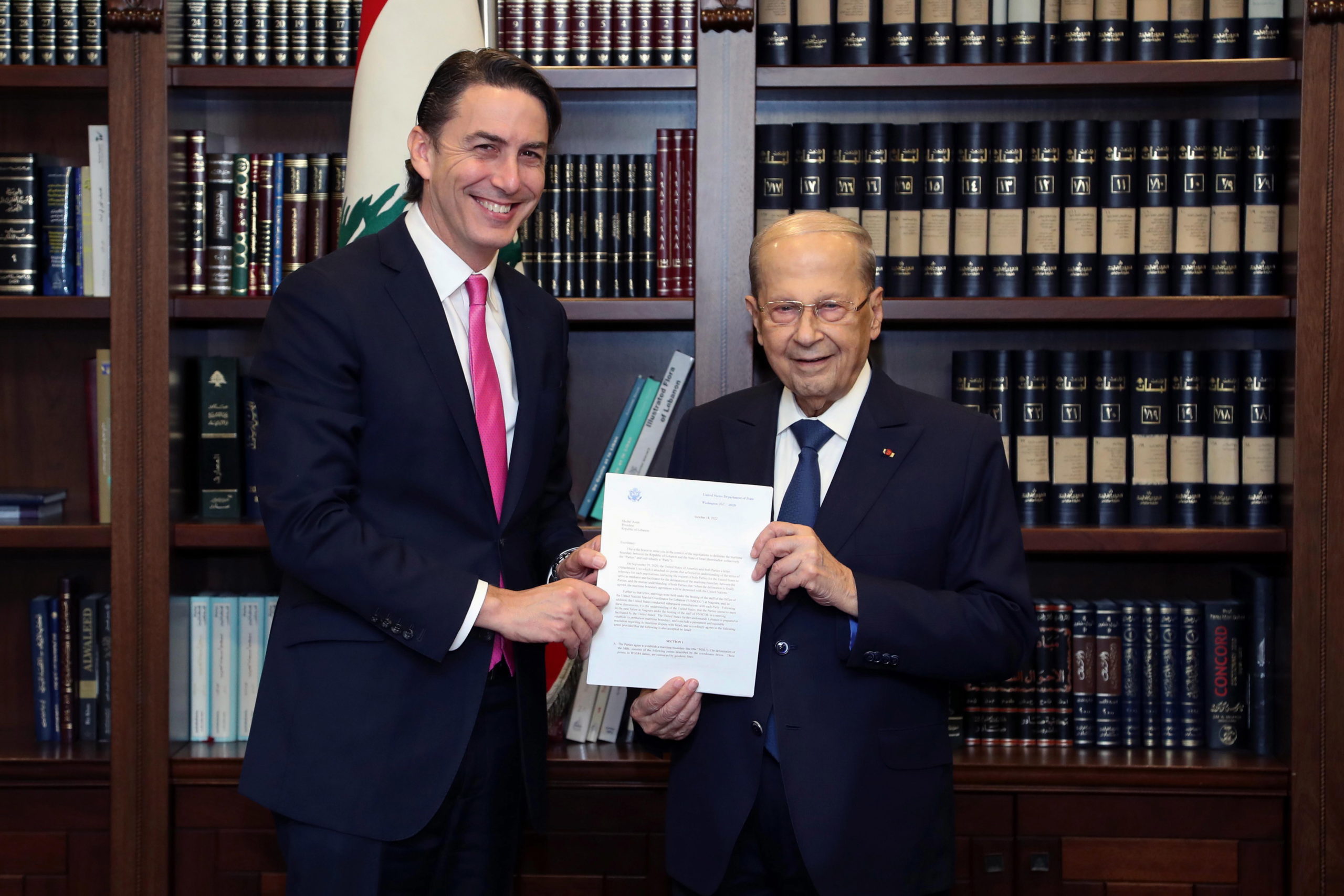 Ισραήλ και Λίβανος υπέγραψαν συμφωνία καθορισμού των θαλασσίων συνόρων τους