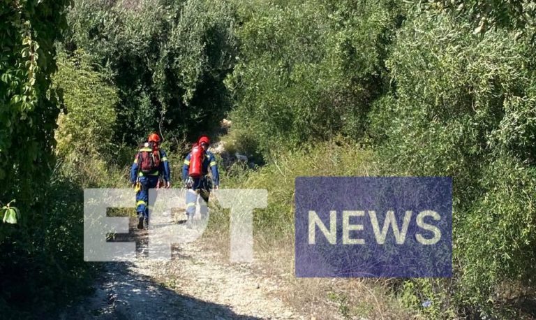 Επιχείρηση απεγκλωβισμού άνδρα στον Μέγα Γκρεμό στην Κέρκυρα – Δύσκολη η προσέγγισή του (video)