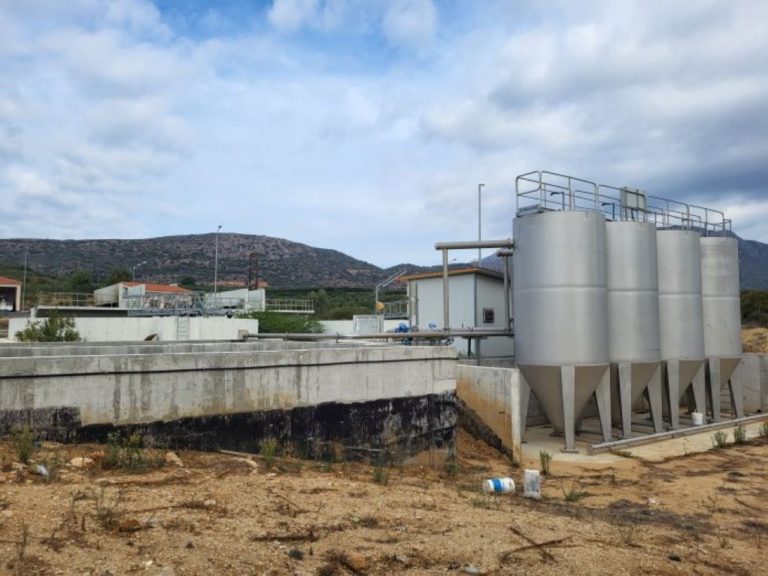Άρδευση χωραφιών από το νερό του Βιολογικού Καθαρισμού Μολάων