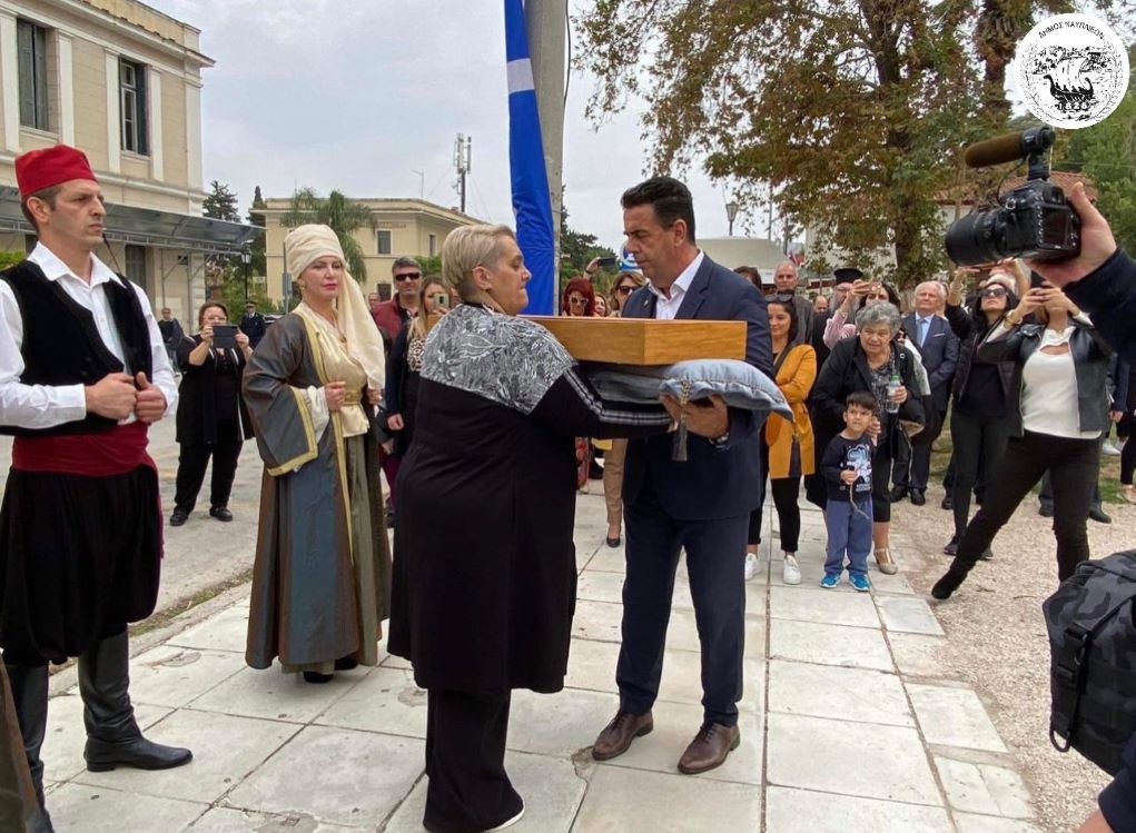 Η Σπάθα του απελευθερωτή Στάικου Σταϊκόπουλου επέστρεψε στο Ναύπλιο