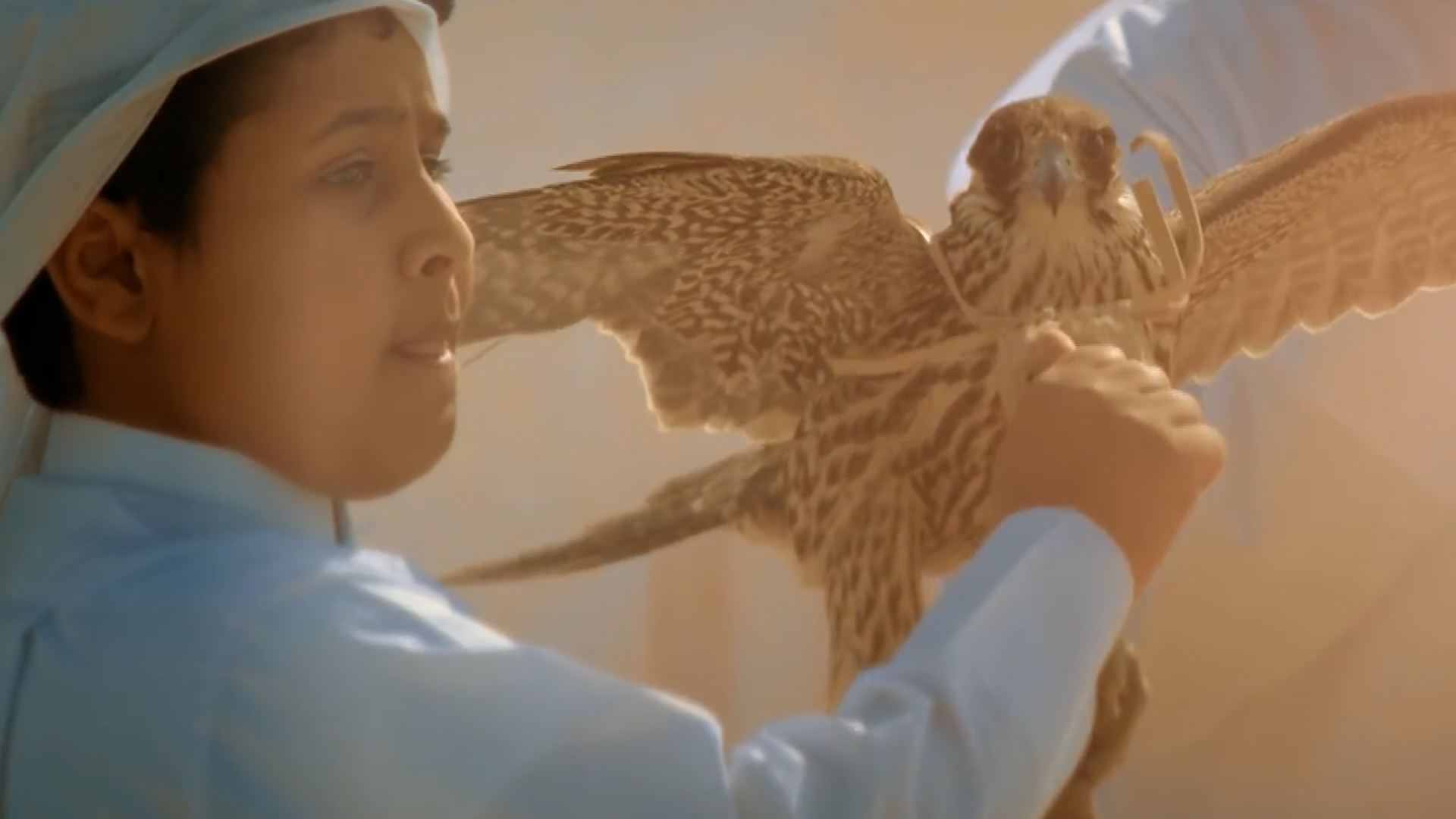 Μουντιάλ του Κατάρ: Παιδιά παρουσιάζουν στους επισκέπτες την αρχαία παράδοση της γερακοτροφίας (video)
