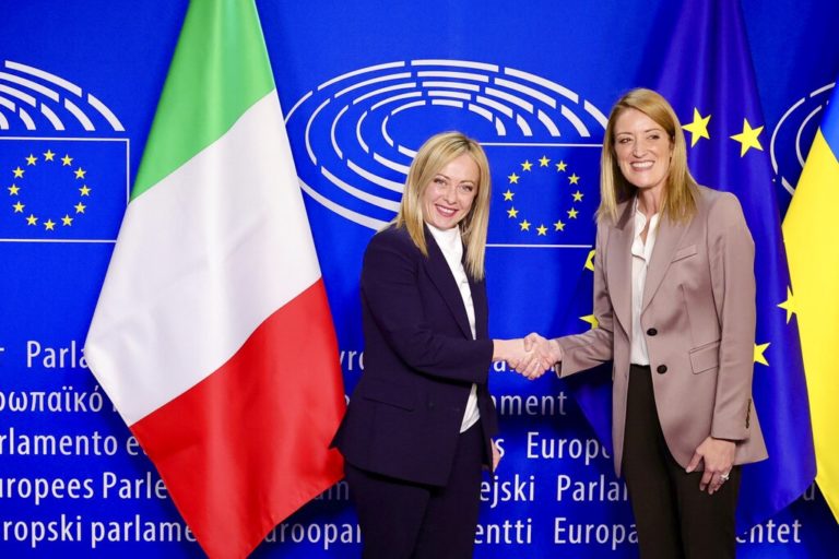 Στις Βρυξέλλες η Τζόρτζια Μελόνι – «Έφερα την ιταλική άποψη σε μια σειρά ζητημάτων»