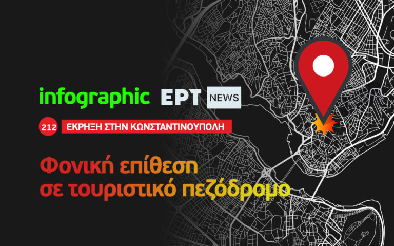 Infographic: Φονική επίθεση σε τουριστικό πεζόδρομο στην Κωνσταντινούπολη