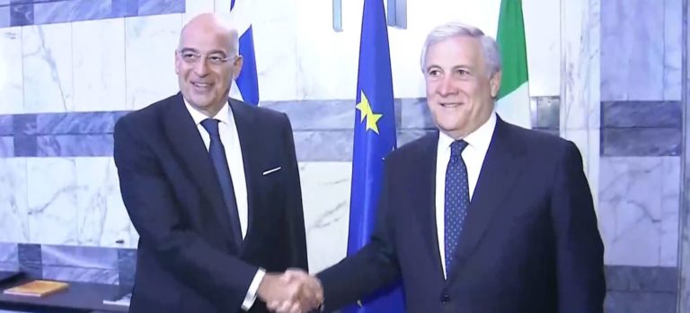 Δένδιας προς Τουρκία από Ρώμη: Η Ελλάδα δεν δέχεται απειλές ― Ταγιάνι: Κανένα θέμα αμφισβήτησης της κυριαρχίας του Αιγαίου