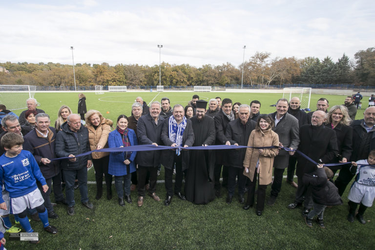 Εγκαινιάστηκε το νέο ποδοσφαιρικό γήπεδο στο Φίλυρο Θεσσαλονίκης