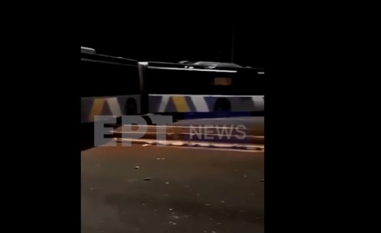 Βίντεο ντοκουμέντα από τροχαίο με λεωφορείο στη λ. Σπάτων – Δεν υπήρξαν τραυματισμοί