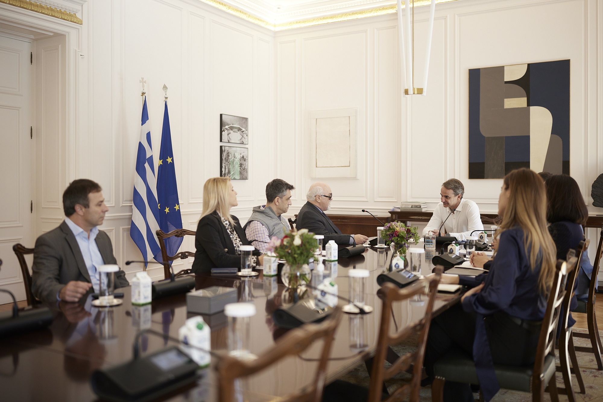Συνάντηση του Κ. Μητσοτάκη με μέλη της Ε.Σ.Α.μεΑ. για την εφαρμογή πολιτικών στα προβλήματα που αντιμετωπίζουν
